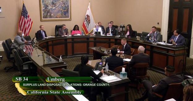 surplus land act testimony CSDA SB 34 testimony in hearing